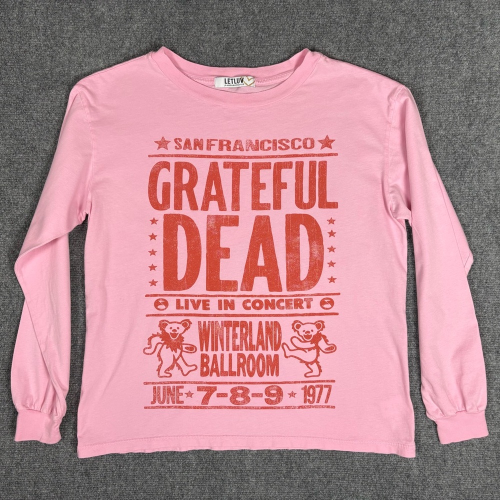 Letluv for Anthropologie Grateful Dead Long Sleeve Graphic Tee XS